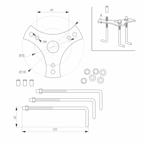 Светильник LGD-STEM-BOLL-H500-10W Warm3000 (BK, 185 deg, 230V) (Arlight, IP65 Металл, 3 года)