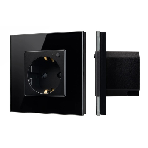 Розетка электрическая с Zigbee управлением SCT-OMALI-EUZB1-PL-BK (240V, 16A, Zigbee) (Arlight, -)