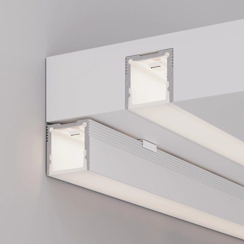 Профиль SL-SLIM20-H20-3000 WHITE (BY) (Arlight, Алюминий)