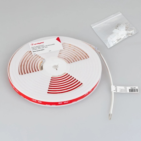Лента светодиодная герметичная COB-PS-X480-12mm 24V White6000 (15 W/m, IP67, CSP, 5m) (Arlight, -)