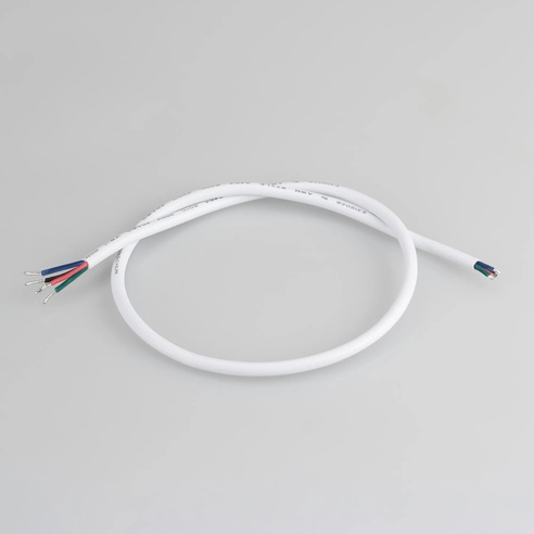 Провод питания ARL-MOONLIGHT-20AWG-4W-D4.5-CU-500 White (Arlight, Закрытый)