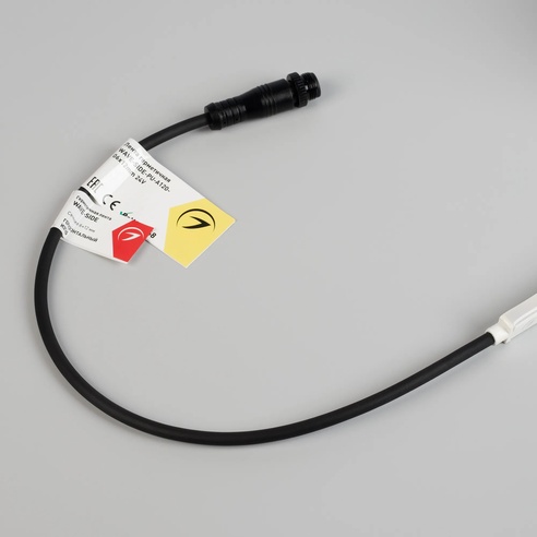 Лента герметичная WAVE-SIDE-PU-A120-06x12mm 24V White5700 (8 W/m, IP68, 3m, wire x1) (Arlight, Вывод боковой, 3 года)