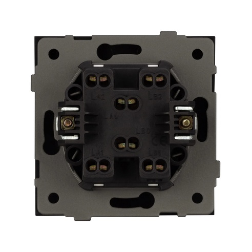 Механизм выключателя одноклавишный проходной SWT-TENDO-MKP1-SFPL-GR (230V, 10A) (Arlight, -)