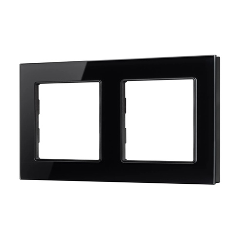 Рамка стеклянная FRM-GLARE-GS-2-BK (Arlight, -)
