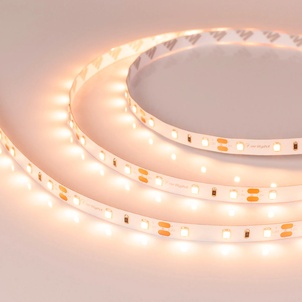 Лента светодиодная RT-A60-8mm 12V Warm2400 (4.8 W/m, IP20, 2835, 5m) (Arlight, 4.8 Вт/м, IP20)