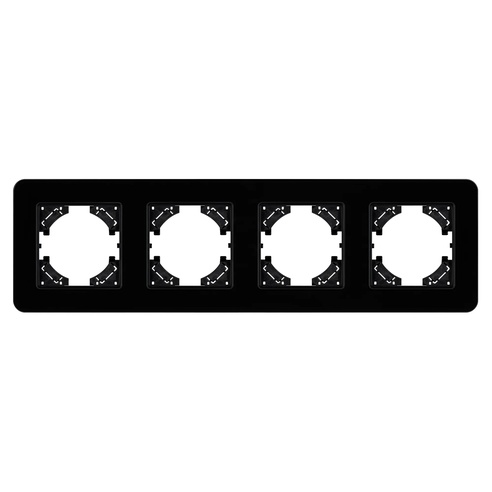 Рамка стеклянная FRM-OMALI-GS-4-BK (Arlight, -)