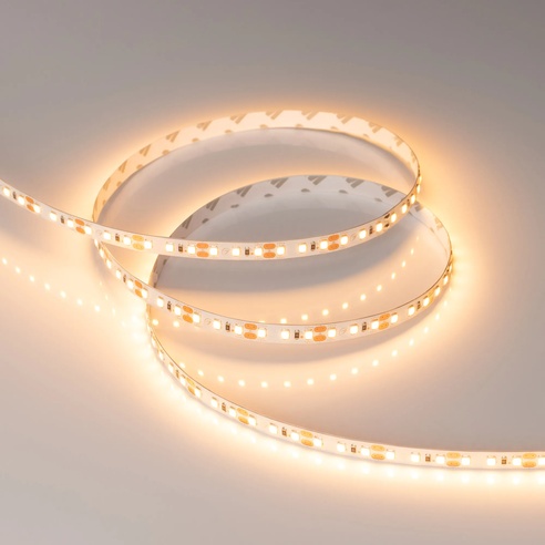 Лента светодиодная RT-A120-8mm 12V Warm2400 (14.4 W/m, IP20, 2835, 5m) (Arlight, Открытый)