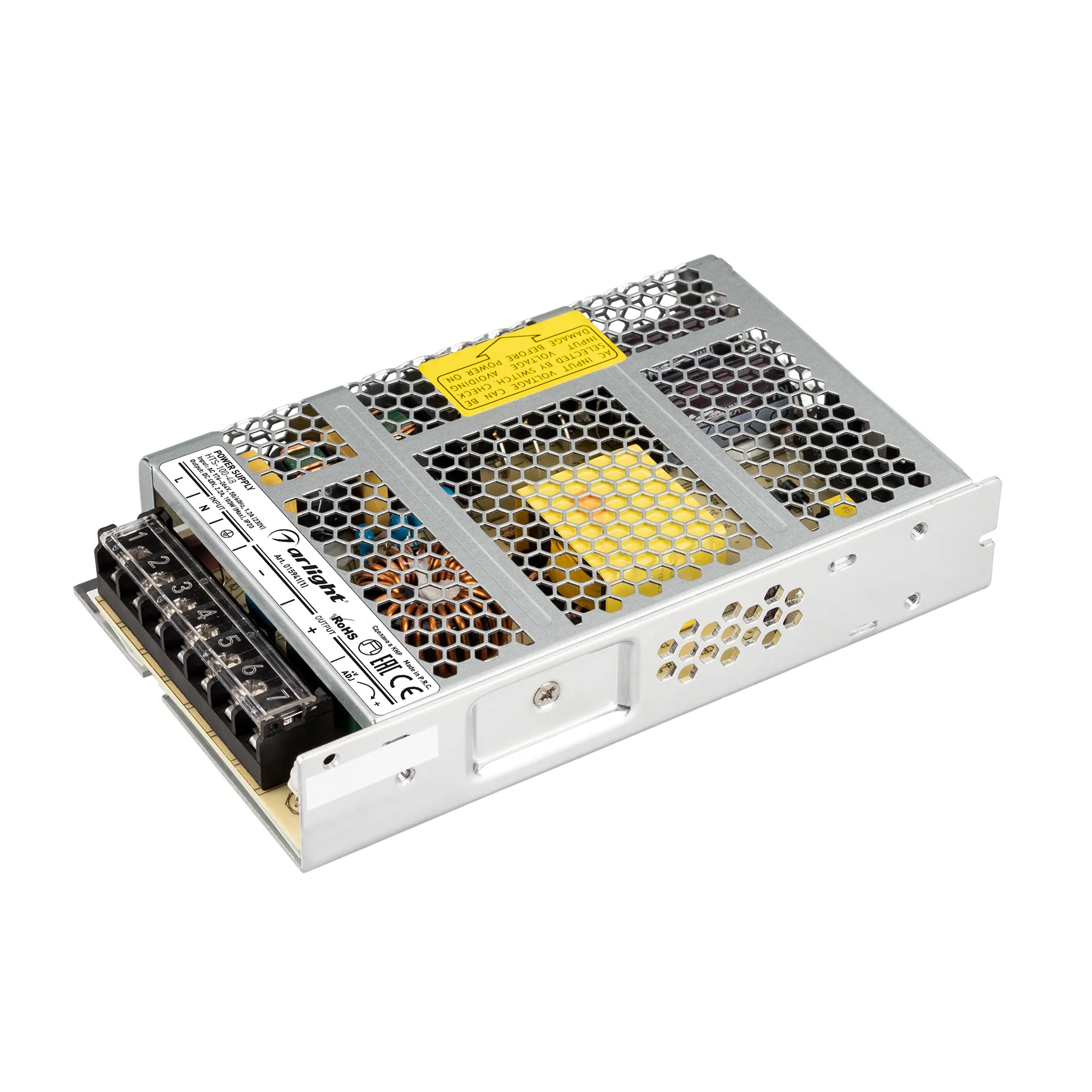 Блок питания HTS-100-48 (48V, 2.2A, 100W) (Arlight, IP20 Сетка, 3 года) - изображение товара