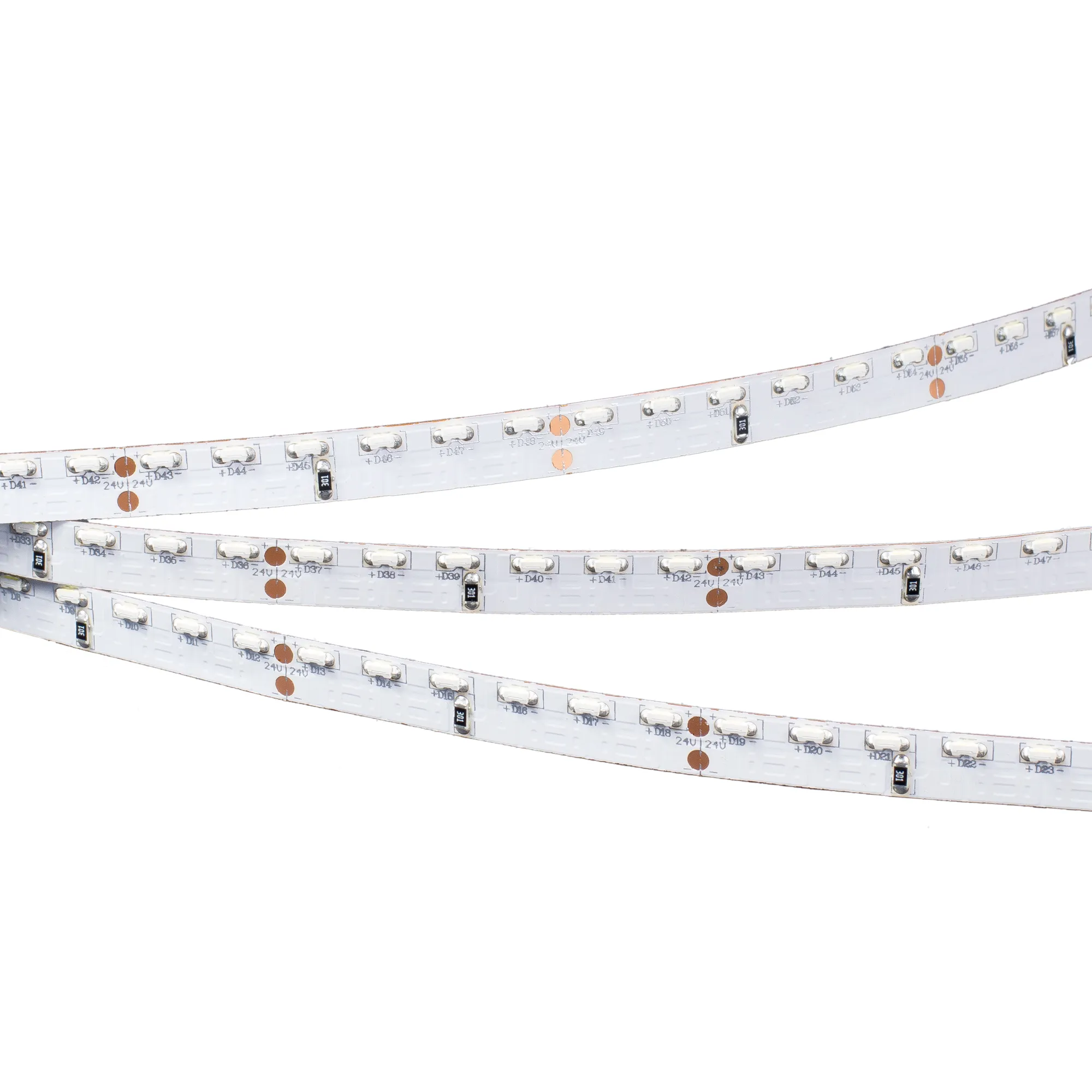Лента светодиодная RS 2-5000 24V Warm2700 2x (335, 600 LED) (Arlight, 9.6 Вт/м, IP20)