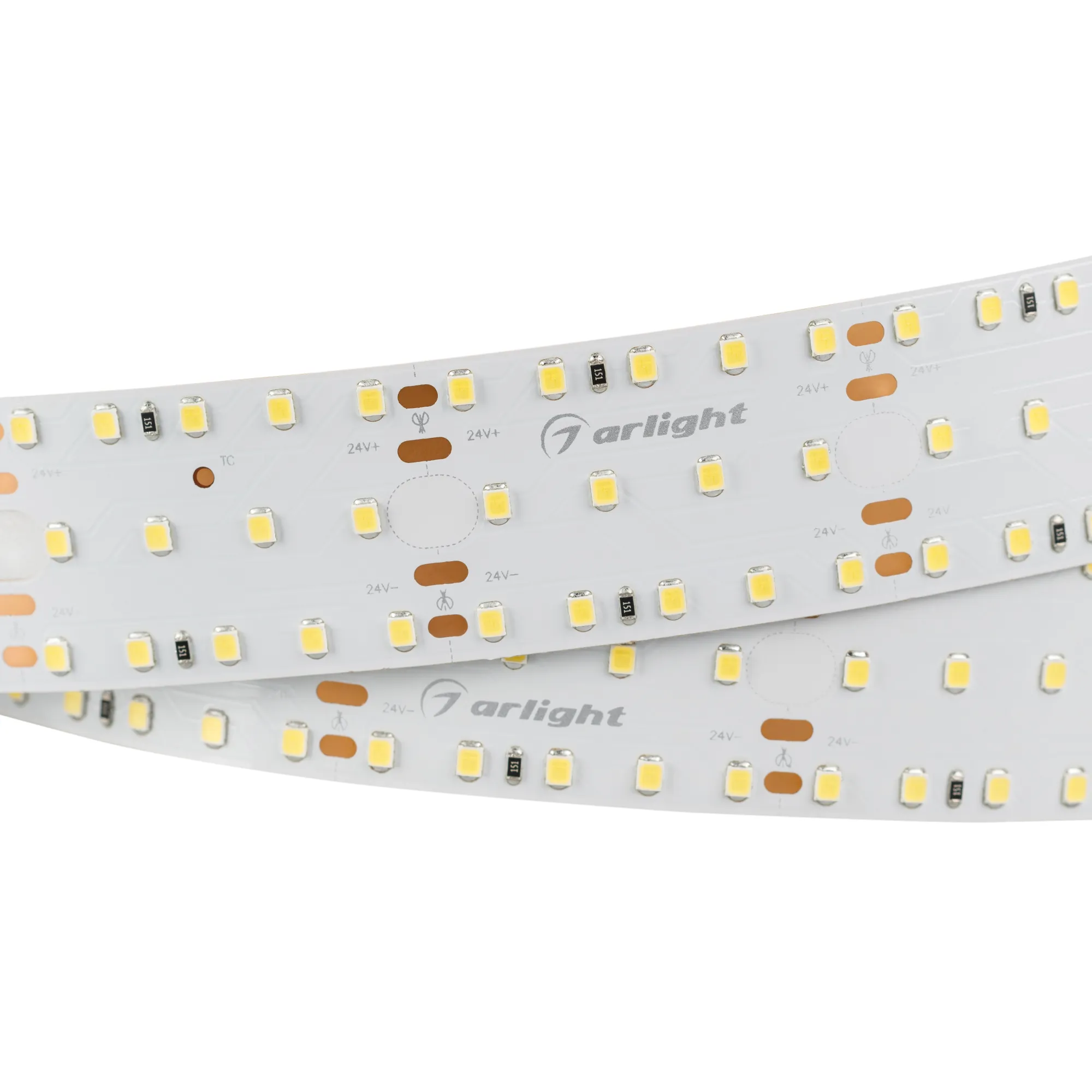 Лента светодиодная S2-2500 24V Warm 3000K 34mm (2835, 280 LED/m, LUX) (Arlight, 25 Вт/м, IP20) - изображение товара