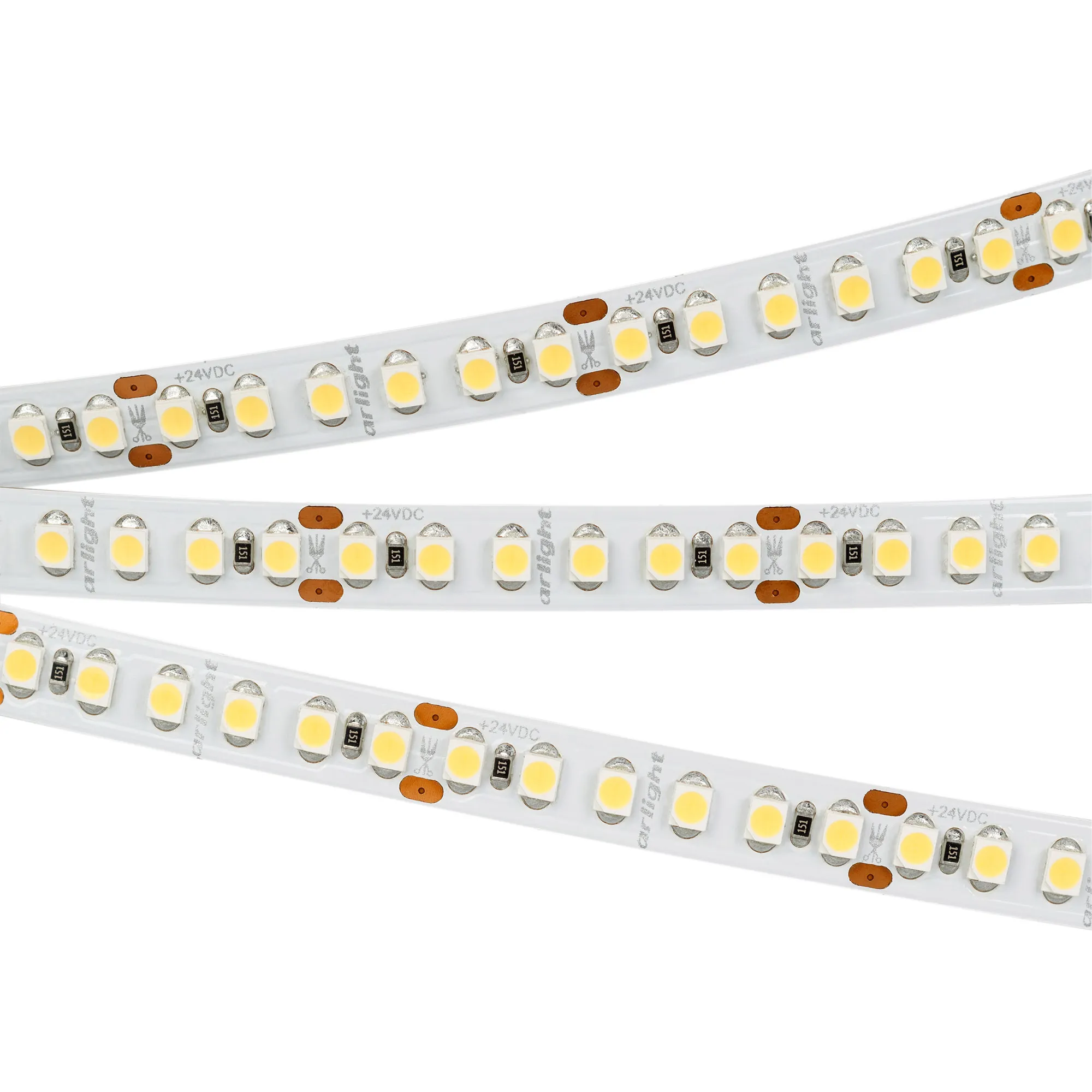 Лента светодиодная RT6-3528-180 24V White6000 3x (900 LED) (Arlight, 14.4 Вт/м, IP20) - изображение товара