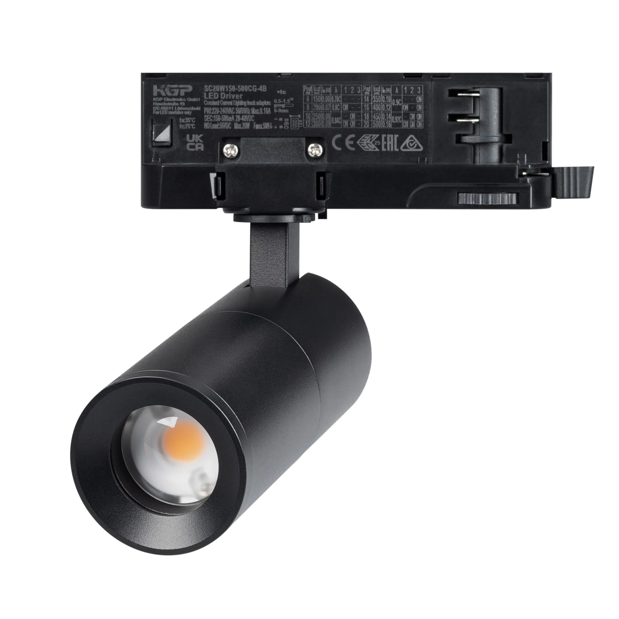 Светильник LGD-ARTEMIS-TRACK-4TR-R55-12W Warm3000 (BK, 8-80 deg, 230V, DALI) (Arlight, IP20 Металл, 5 лет)