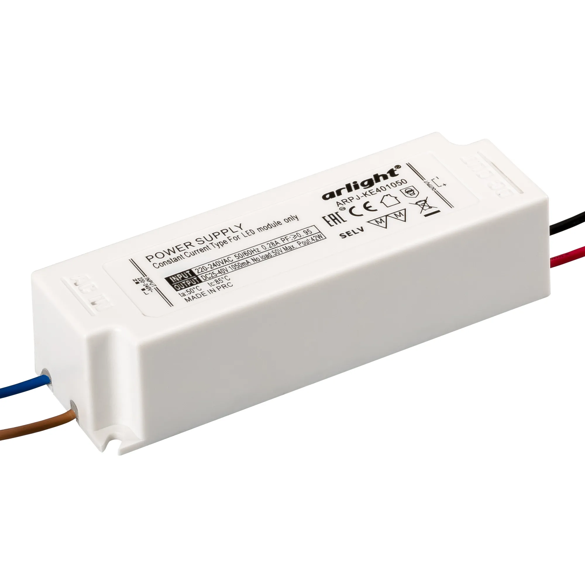 Блок питания ARPJ-KE281050 (30W, 1050mA, PFC) (Arlight, Пластик) - изображение товара