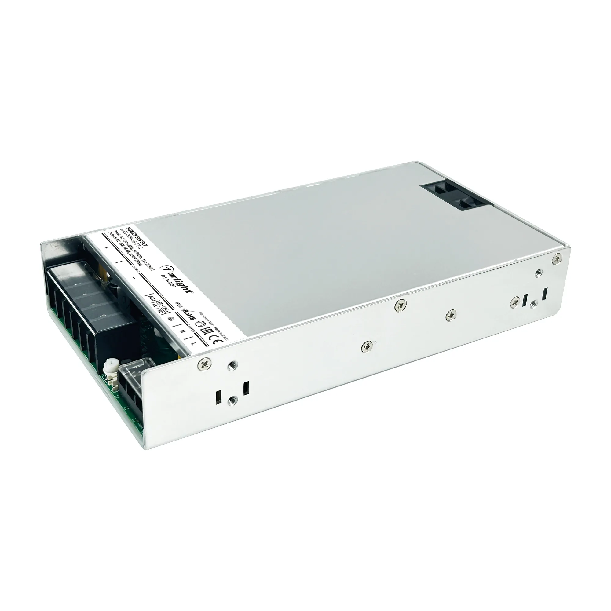 Блок питания HTS-800-48-PFC (48V, 16.6A, 800W) (Arlight, IP20 Сетка, 3 года) - изображение товара