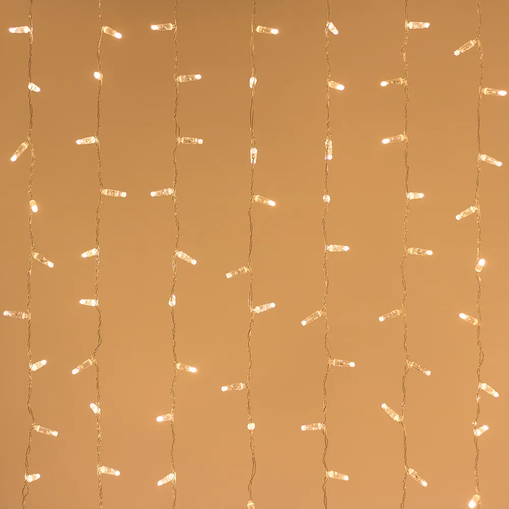 Светодиодная гирлянда ARD-CURTAIN-CLASSIC-2000x3000-CLEAR-760LED Warm (230V, 60W) (Ardecoled, IP65)